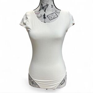 American Eagle Outfitters Cream Bodysuit